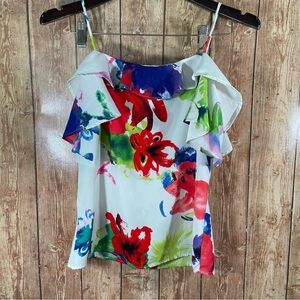 Philosophy of peak Woman’s off the shoulder floral top size S